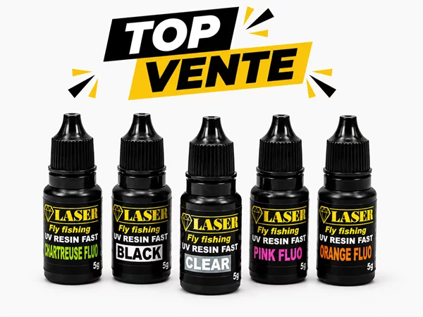 résine uv couleur montage nymphe laser fast color
